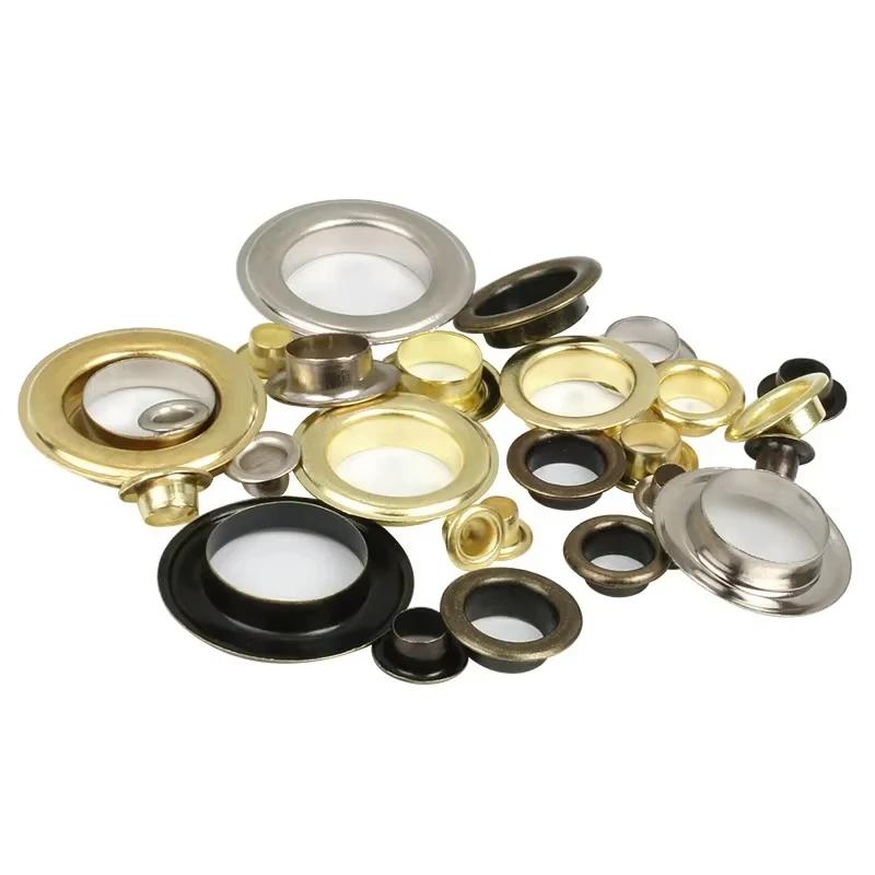 1/20/30Pcs Metal Eyelets 8mm 10mm 12mm 14mm 20mm 40mm Grommets Air Hole Rivet for Leather Bag Shoes Belt Cap Clothes Accessories