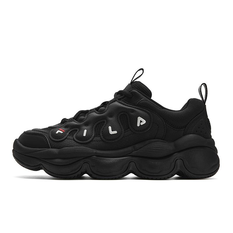 Fila PEASE Abrasion Resistant Cushioning Coverage Low Top Casual Shoes Men's Black F12M541114FBK