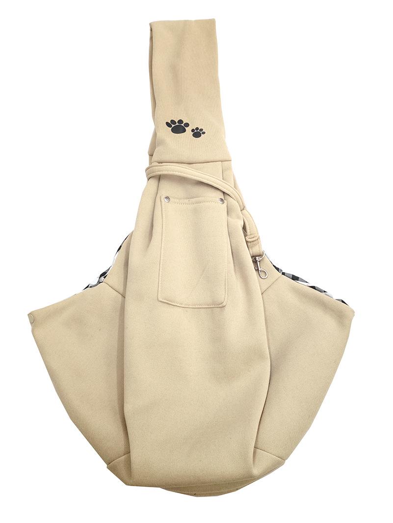 

Высококачественная легкая сумка-кроссбоди для питомца: Многосезонный портативный рюкзак большой вместимости для собак и кошек Shoulder Strap Dog Paw Print (for Pets Under 7 kg) хаки