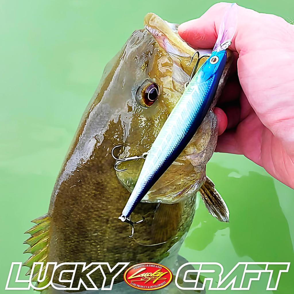 Lucky Craft USA Lightning Pointer 110DD Chartreuse Fishing Lure Minnow (250 Shad)