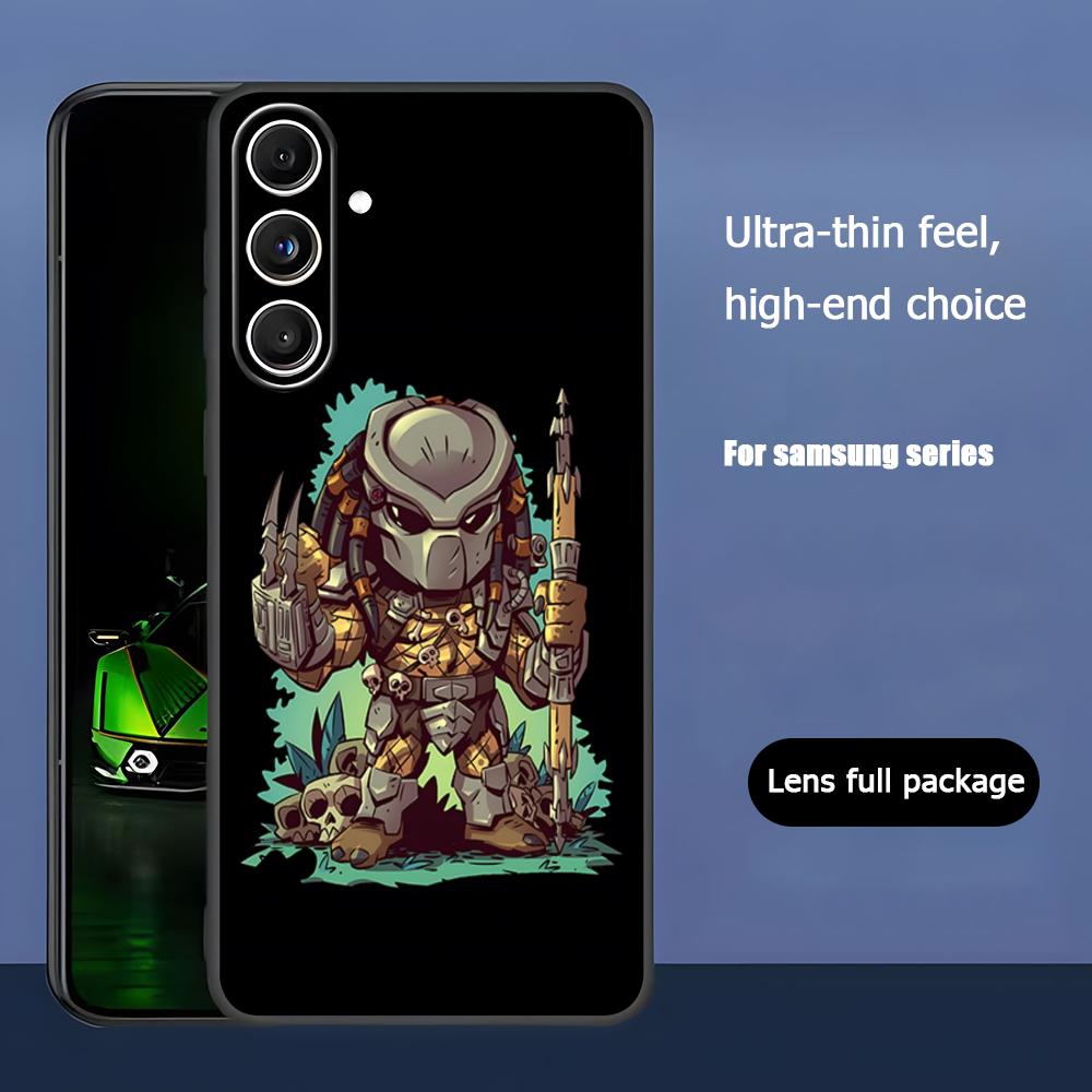 

Movie P-Predator Popular Phone Case For Samsung Galaxy S25 S24 S23 S22 S21 S20 Plus Ultra Note20 Soft Black Galaxy S21 Ultra 5G