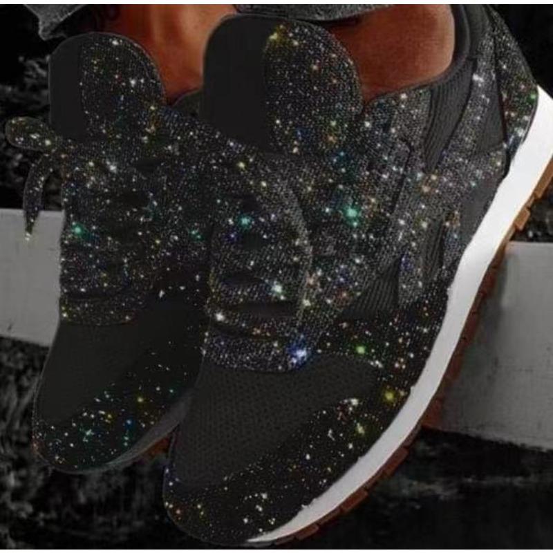 Autumn Muffin Casual Shoes Breathable Rhinestone New Platform Sports Women's Shoes