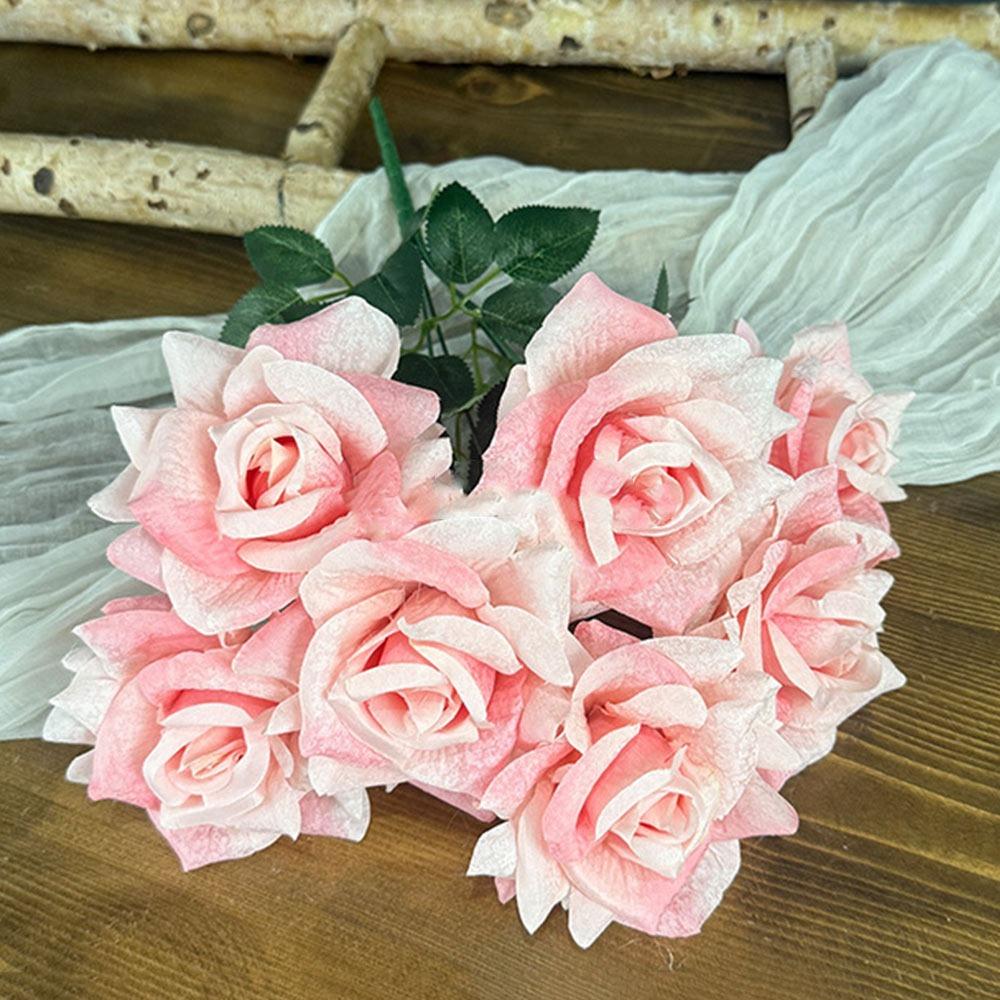 Multicolor Artificial Rose Flower DIY Accessories Faux Flower  Party Supplies