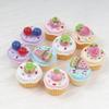 10/100Pcs Kawaii 3D Miniatures Bread Cookies Cake Flatback Resin Cabochon Dollhouse Decoration Diy Embellishments Craft Keychain