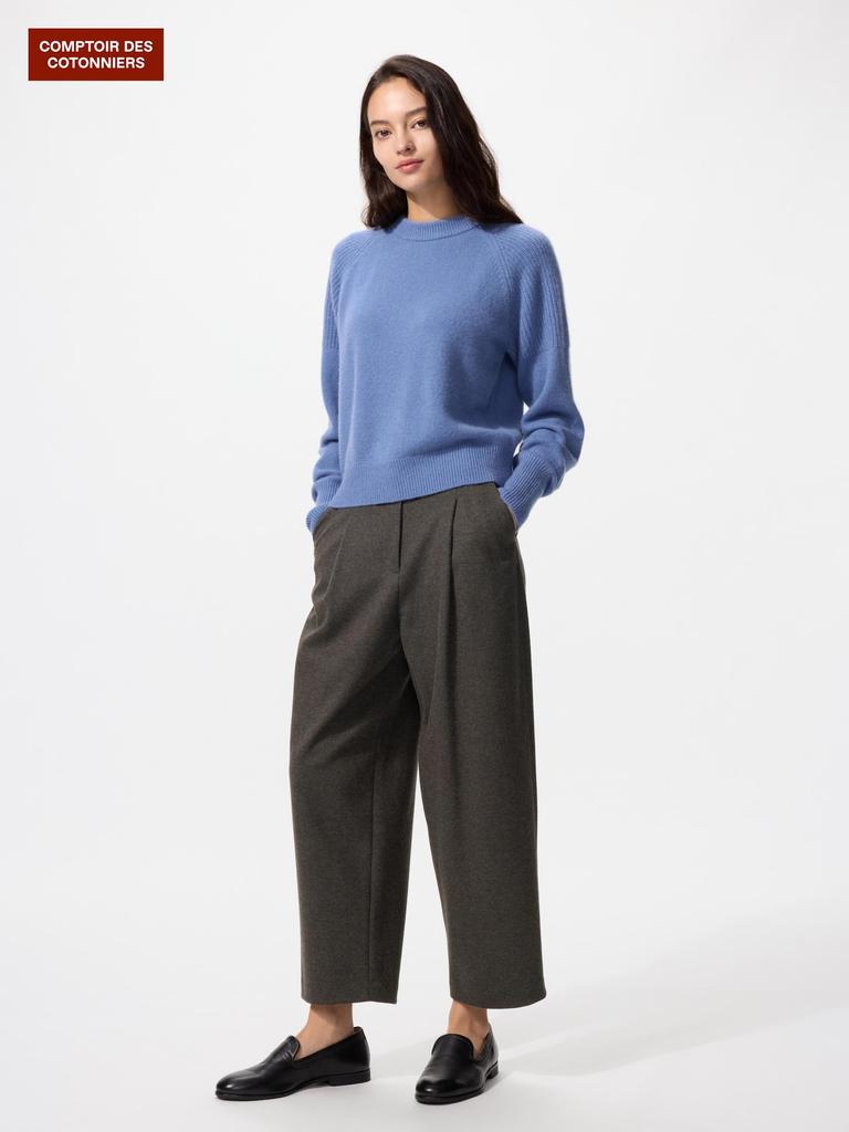 Uniqlo Brushed Jersey Barrel Leg Pants