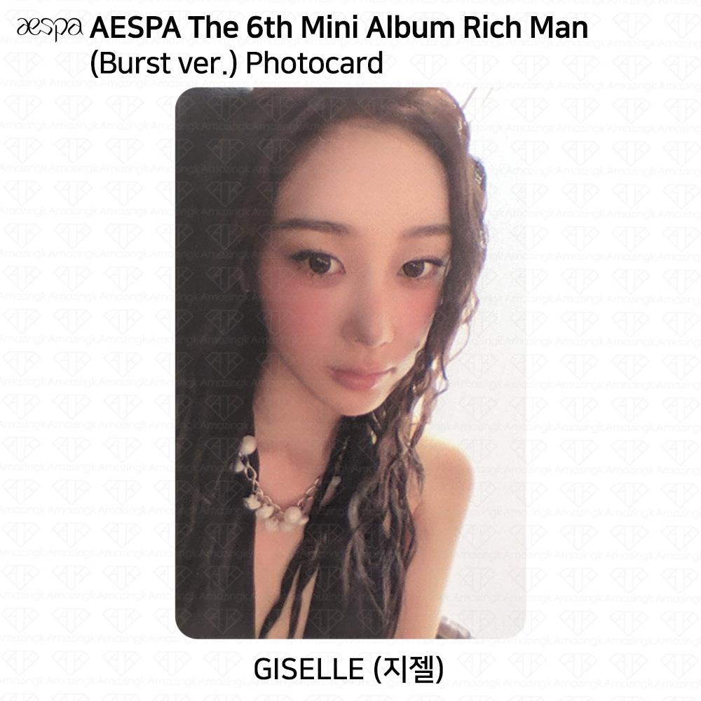 aespa The 6th Mini Album Rich Man Energy Burst Ver. Official Photocard Postcard