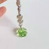 Handmade Beaded Phone Chain Four Leaf Clovers Cellphone Charm Colorful Keyring Ccd Decorative Pendant Cellphone Charm Accessory
