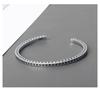 Silver Color Minimalist Dots Pattern Bracelet For Women Men  Fine Jewelry Couple Present