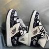 Winter Ins Wind Student Black and White Color Matching Chic Moral Training Sneakers Board Shoes