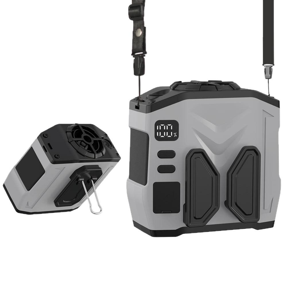 Portable Cross-Body Waist Fan: Personal Small Air Conditioner for Outdoor Camping & Construction, Long Battery Life