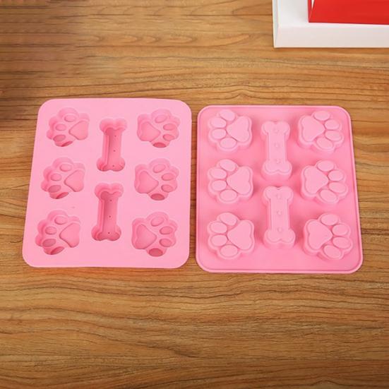 Kosti štěněcích tlapek Nepřilnavý silikonový dort Forma na čokoládové sušenky Nástroj na domácí pečení