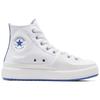 Converse All Star Construct Comfortable and Versatile High-Top Canvas Shoes Unisex White
