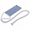 For Samsung Galaxy S21 4G/5G Case Rubberized Fiber Lining Cover with Long Lanyard