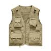 Men's Lightweight Breathable Vest with Multi Pockets for Outdoor Work Hiking
