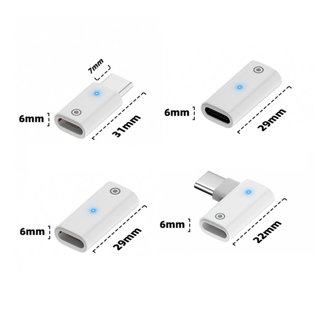 Connector Charger Professional Converter Adapter Plug and Play with Indicator Light for Apple Pencil 1st Generation