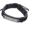 SCIONE Cross Scripture Bracelet Religious Handmade Leather Jewelry