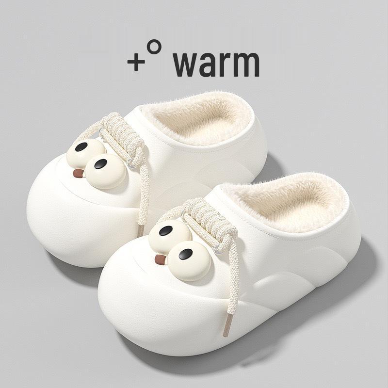 

Women s Waterproof Plush Slippers: Cozy Cotton With Thick Soles for Indoor Use (Autumn/Winter 2025) 40-41