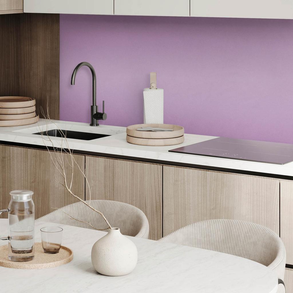 Vinyl Panel With Motif For Easy Wall Transformation 120x60 cm Light Purple Color
