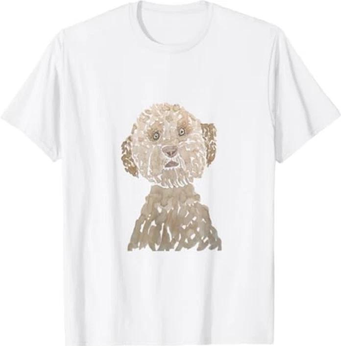Lagotto Romagnolo Watercolor Italian Water Dog Tshirt S