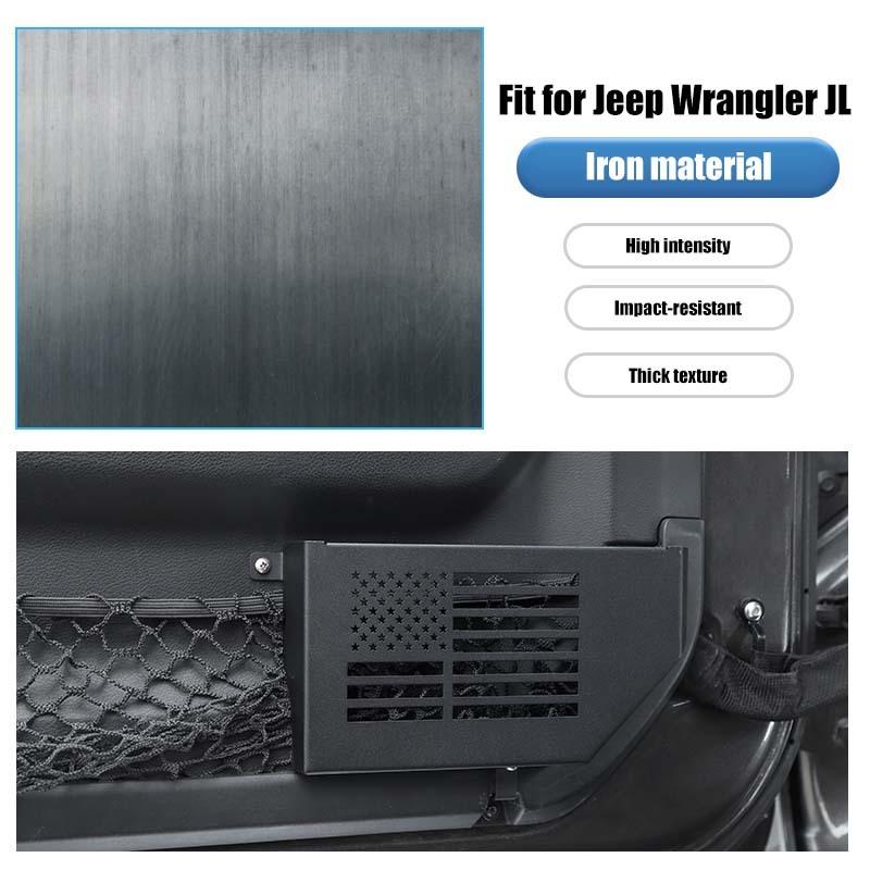 Front Door Pocket Storage Box For Jeep Wrangler JL For JT Gladiator 2018-2023 Organizer Container Stowing Tidying Accessories