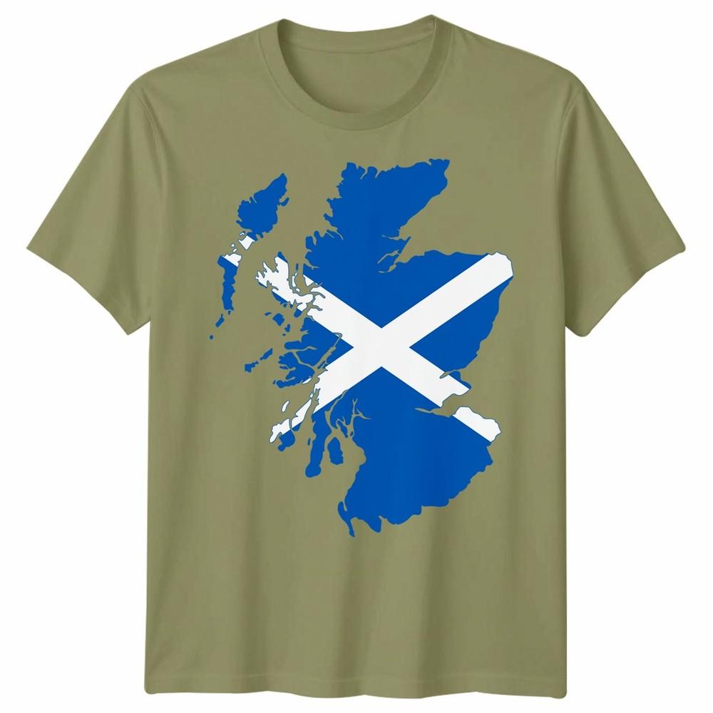 Scotland Flag Slash Unisex T Shirt Scottish Football Rugby Fan Gift Idea Tee