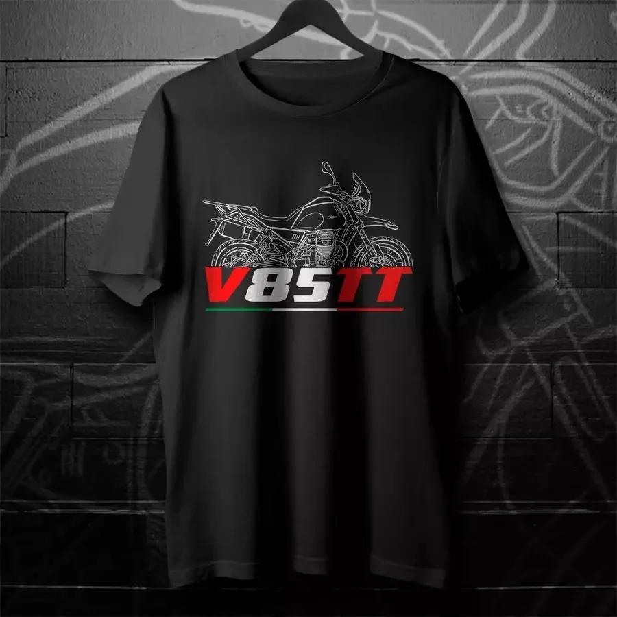 537 Włochy Mg Motocykl V85 Tt Koszulka T-shirt Unisex Top dla Kierowcy Dla Fanów Prezent Wyścigowy
