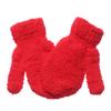 Old Boys Girls Soft Warm Baby Cartoon Kids Gloves Coral Plush Mittens Full Fingers Candy Color