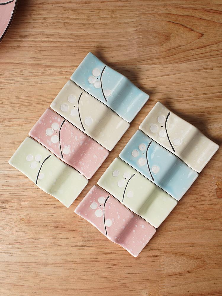 Japanese Ceramic Chopstick and Spoon Rest for Home and Restaurant Use