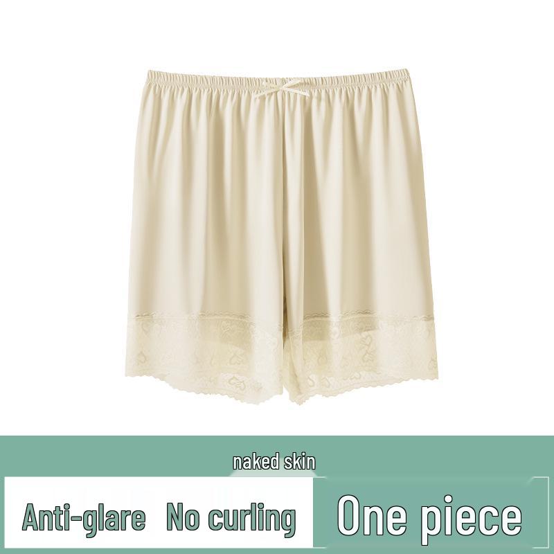 

Women s Summer Lace Ice Silk Safety Shorts - Thin, Anti-Exposure, Loose Fit Base Layer L (110-130 cm)