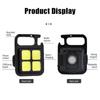 Nuova mini torcia da tasca USB multifunzionale, torcia ricaricabile, luce da lavoro magnetica COB, portachiavi LED, per campeggio all'aperto, pesca, ciclismo, passeggiate