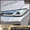 PPF TPU Headlight for BMW 5 Series G30 M Sport Paint Protection Film Precut Car Clear Bra Transparent Accessories