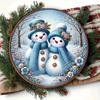 Snowman Metal Wall Art Aluminum Home Decor for Indoor Hanging Halloween Christmas Gift