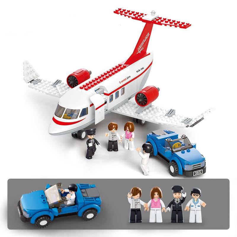 Set di Mattoncini Aereo di Soccorso Medico per Bambini Giocattolo Creativo Stem
