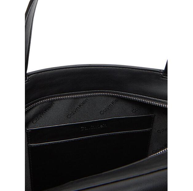 Handbag Calvin Klein Ck Re-Lock Medium Shopper LV04F3223G Black
