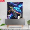 1Pc Galaxy Turtle Cosmic Space Sea Turtle Wall Tapestry Psychedelic Art Decor For Bedroom Living Room Home Decor