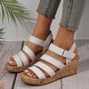 Slope Heel Sandals Women Summer New Velcro Sandals