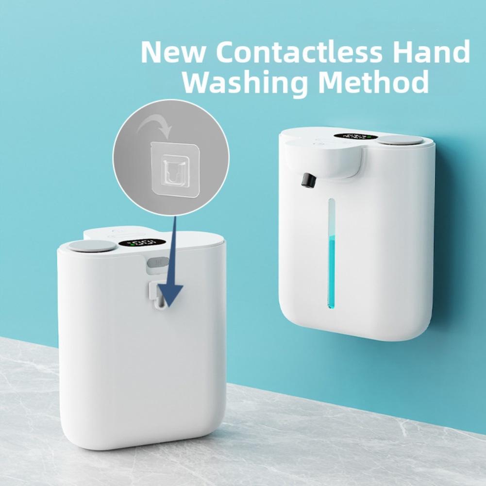 Hands WallMounted Foam Soap Dispenser with 500ml Capacity and Adjustable Bubble Levels for Customized Soap Dispensing
