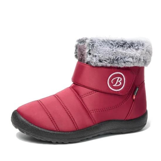 Chaussures pour femmes Nouvelles chaussures montantes en coton Mode Protection contre le froid Chaleur Ajout de polaire Bottes de neige pour femmes Bottes en coton d'hiver