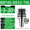 CNC-Hochgeschwindigkeits-Doppelseitiger BBT30/40/50-ER20/25/32 Werkzeughalter mit Dynamischer Auswuchtung