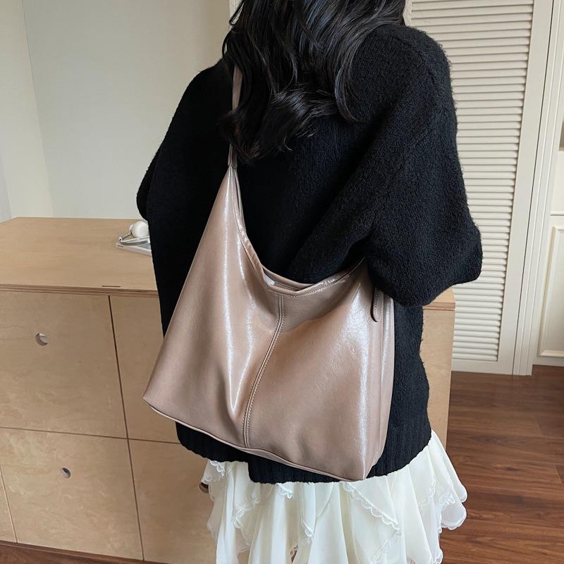 Summer new texture simple fashion large capacity bag casual women shoulder tote bag