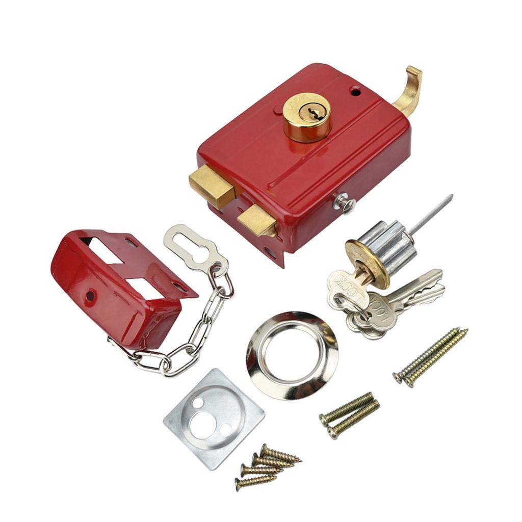 Heavy Duty Iron Door Lock Classic Designs Door Lock Protective Metal Core Door Lock Enhances Anti Pry Protections