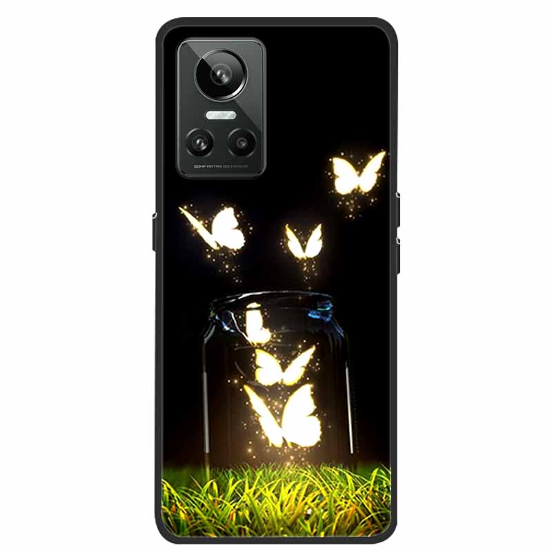 Mobilskal För Realme GT Neo3 Fodral Svart Silikon Mjuk Baksida För Realme GT Neo 3 Mobilskal Fodral RealmeGT G T Neo 3 Coque