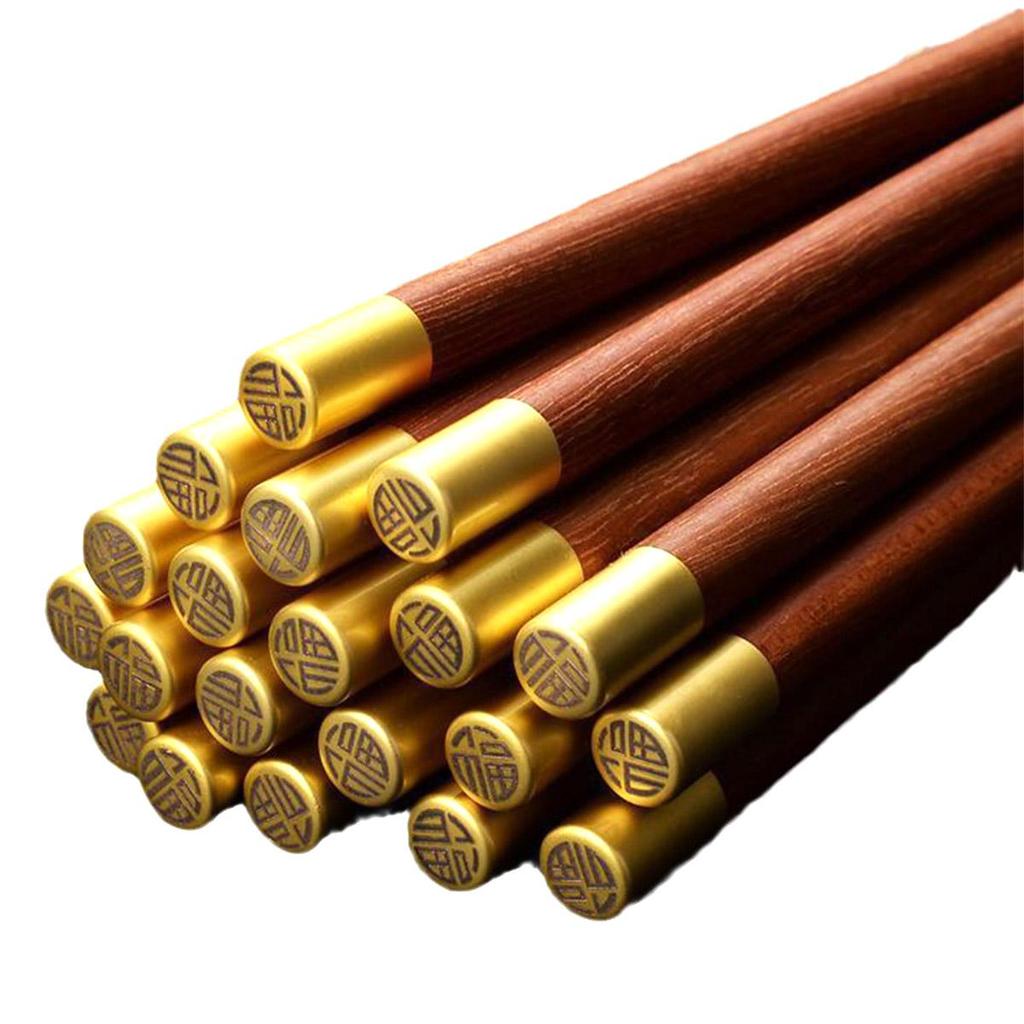 Set de Bețișoare din Oțel Inoxidabil, 5 Perechi, Reutilizabile, Ușoare, Metalice, Japoneze, Chinezești, Coreene, Anti-alunecare, Sigure pentru Mașina de Spălat Vase