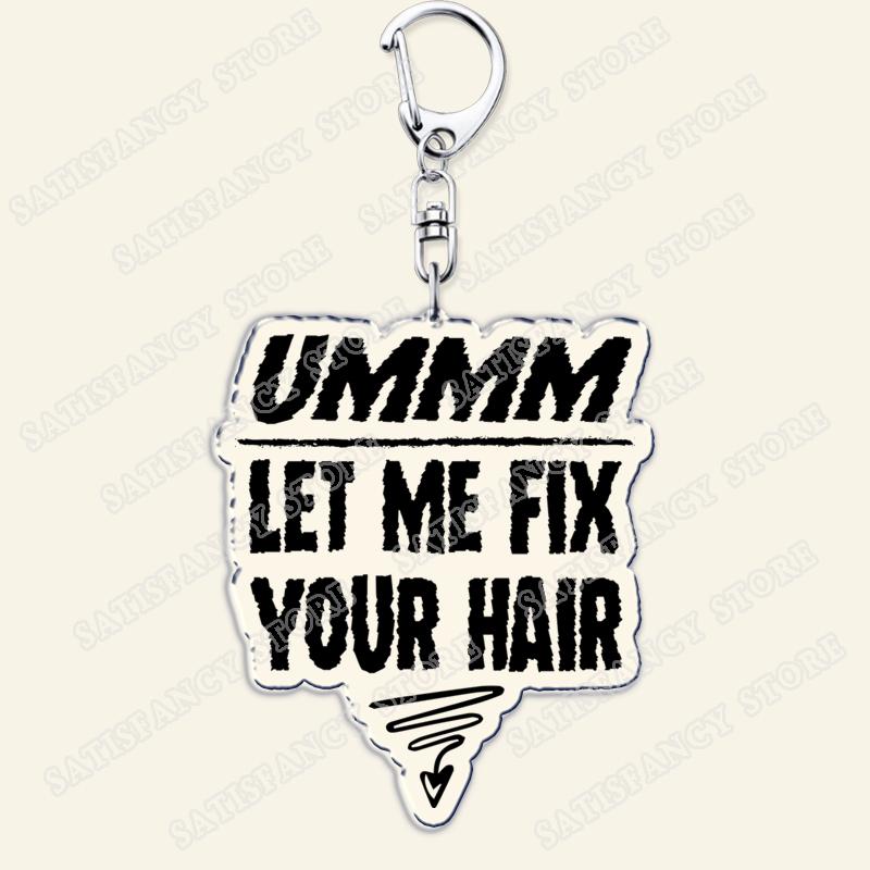Barber Shop Keychains for Accessories Bag Barbershop Scissors Hairdresser Beard Hairstylist Keyrings Jewelry Friends Fans Gifts