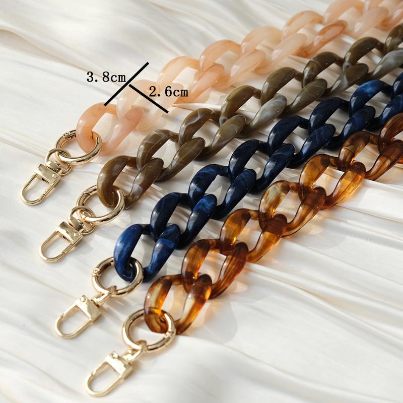 New Phone Accessory Detachable Parts Chain Blue Crossbody Resin Luxury Strap Amber Phone Case Chains Red Acrylic Shoulder Chain