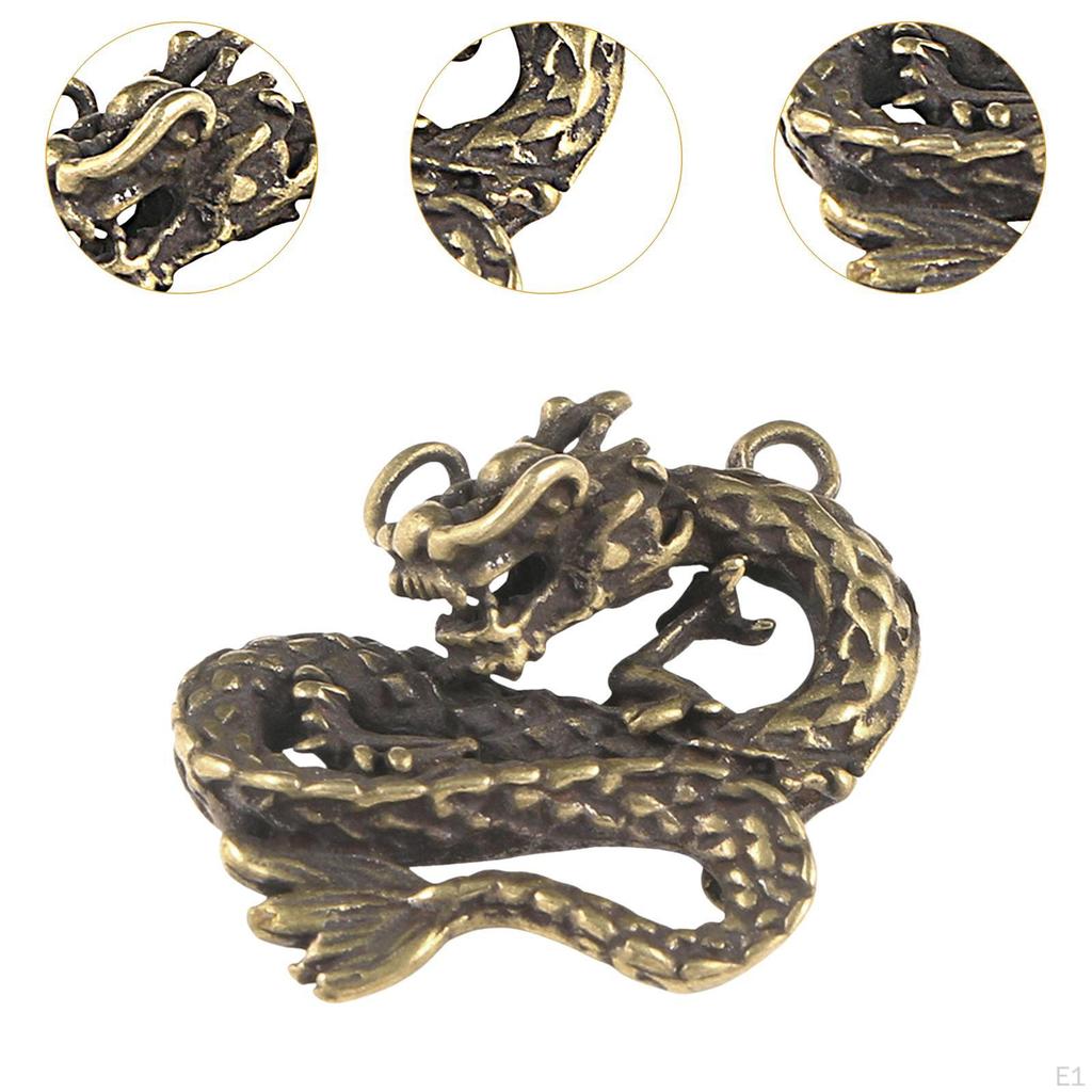 Dragon Charm Copper Charms Supplies DIY Handmade Pendant Jewelry for Necklace Hairpin