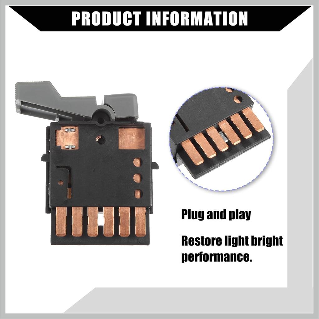 19245374 / Front/Headlamp Switch for Chevy Blazer 1992-1994 for GMC Yukon 1992-1994 / Headlamp Parking Lamp Switch / 1 Pcs/Gray Replacement Car Parts