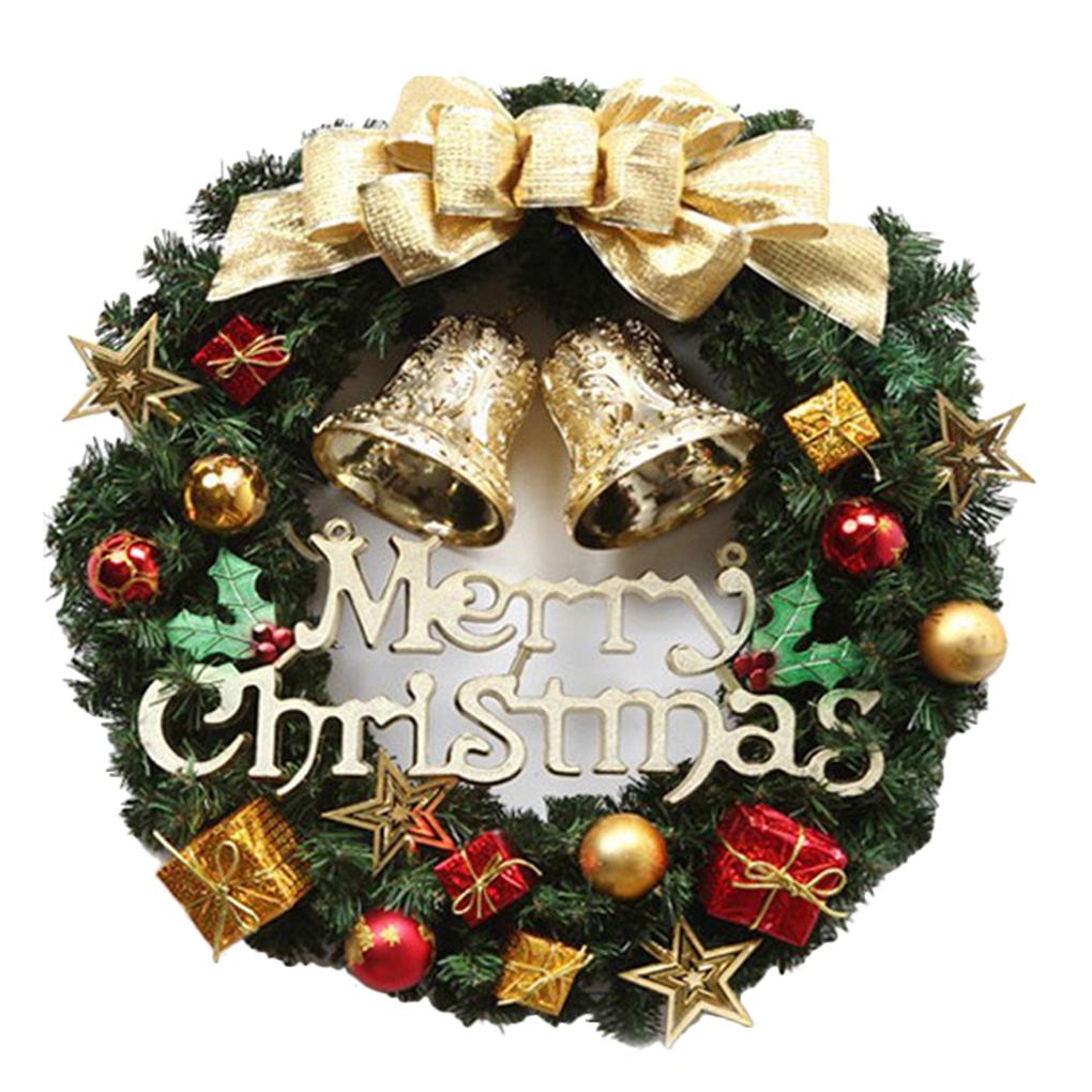 

Christmas Wreath Hanging Decor Xmas Party Door Wall Garland Ornament Decor 30cm