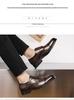 Men's Plus Size Double Buckle Leather Brogue Shoes - Nightclub Casual Punk Loafers (Sizes 38-48)
