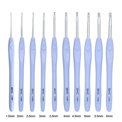 New Soft Handle Knitting Needles Aluminum Long Crocheting Hooks Multisize Crocheting Needles Sweater